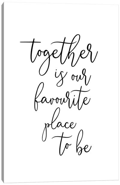Together Canvas Art Print - Love Typography