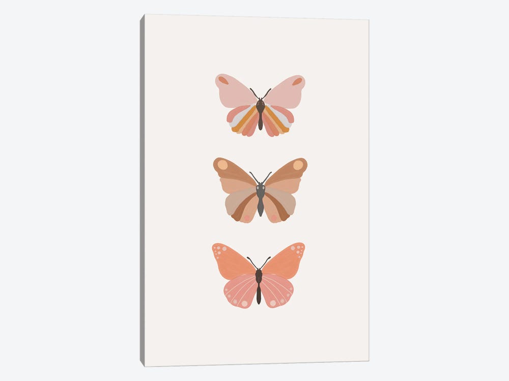 Butterflies Illustration by Sisi & Seb 1-piece Canvas Print
