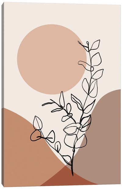 Graphic Botanical II Canvas Art Print - Sisi & Seb
