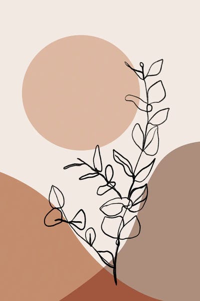Organic Modern: Graphic Botanical II by Sisi & Seb