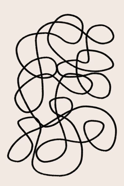 Tangled I by Sisi & Seb metal wall art