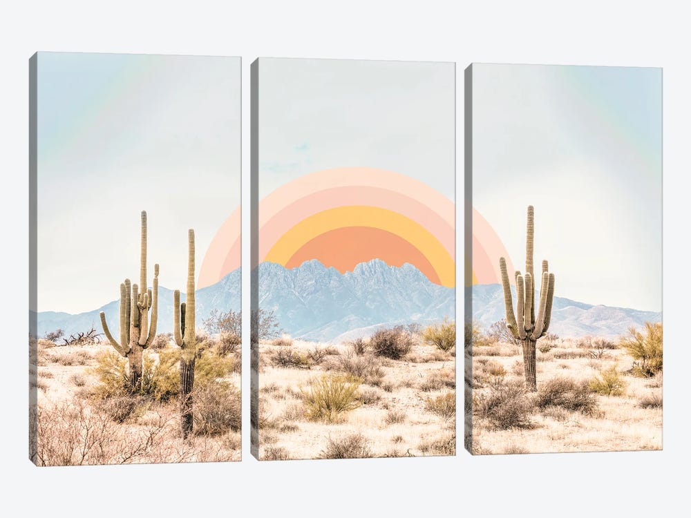 Arizona Sunrise by Sisi & Seb 3-piece Canvas Art