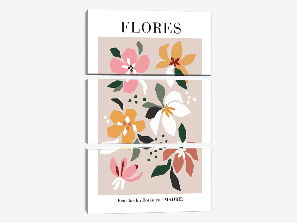 Flores by Sisi & Seb 3-piece Canvas Art