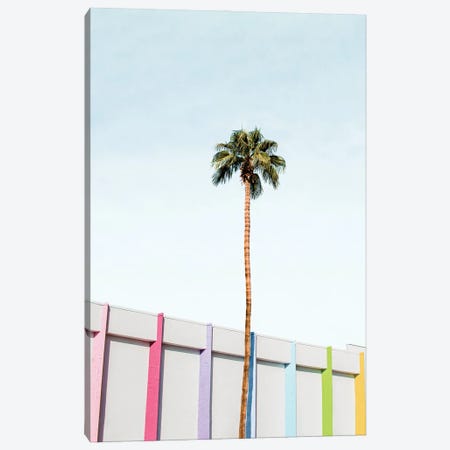 Colorful Palm Springs Canvas Print #SSE255} by Sisi & Seb Canvas Artwork