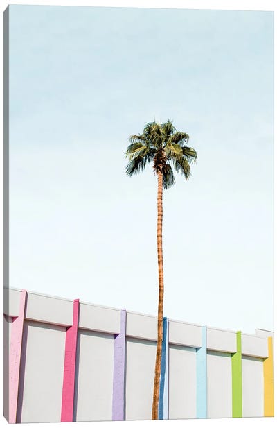 Colorful Palm Springs Canvas Art Print - Sisi & Seb