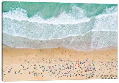 Summer Beach Canvas Art Print - Aerial Photography