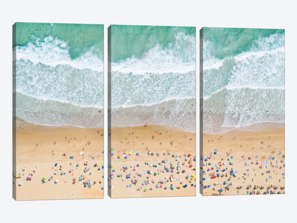 Summer Beach by Sisi & Seb 3-piece Canvas Art Print