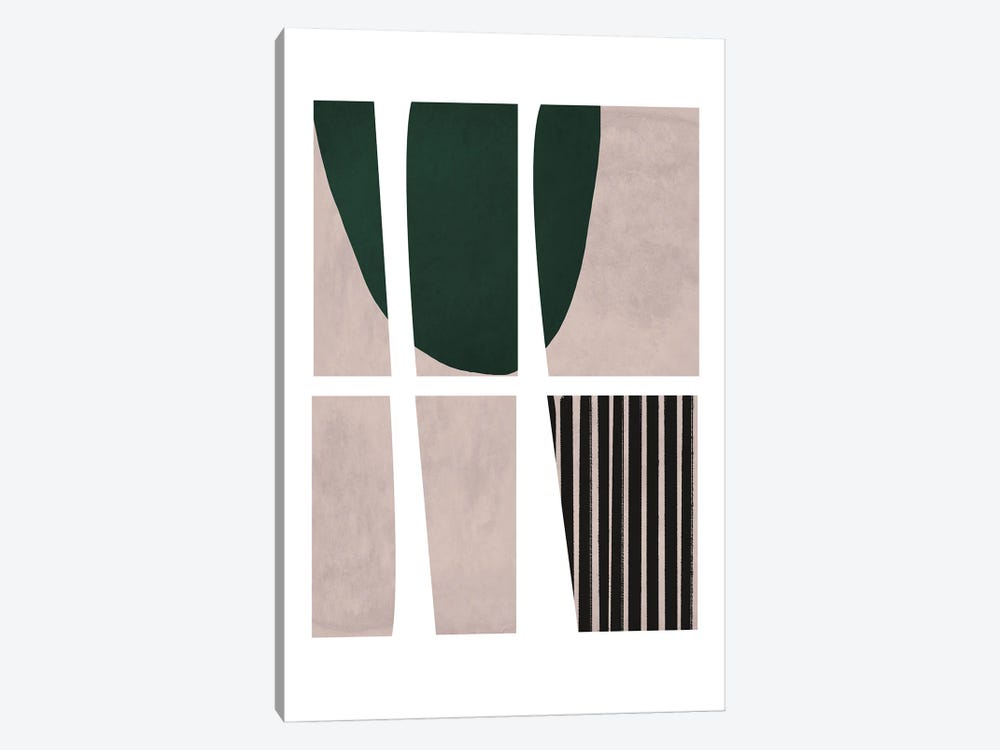 Abstract And Stripes I by Sisi & Seb 1-piece Canvas Print