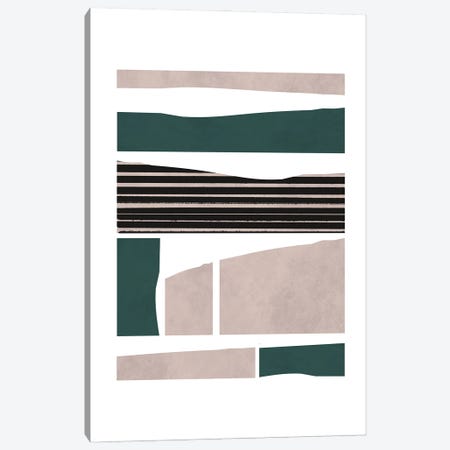 Abstract And Stripes II Canvas Print #SSE273} by Sisi & Seb Art Print
