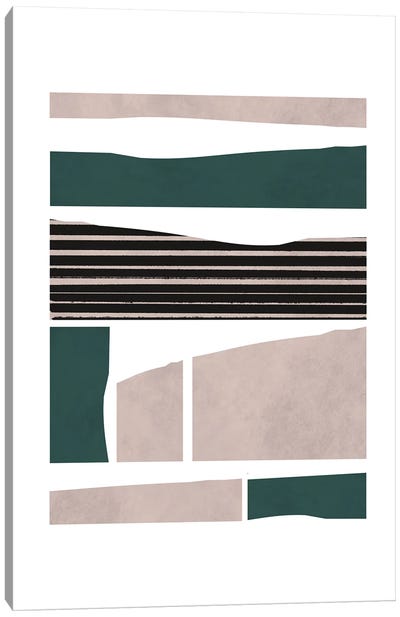 Abstract And Stripes II Canvas Art Print - Sisi & Seb