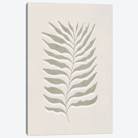 Green Abstract Leaf Art III Canvas Print #SSE287} by Sisi & Seb Art Print
