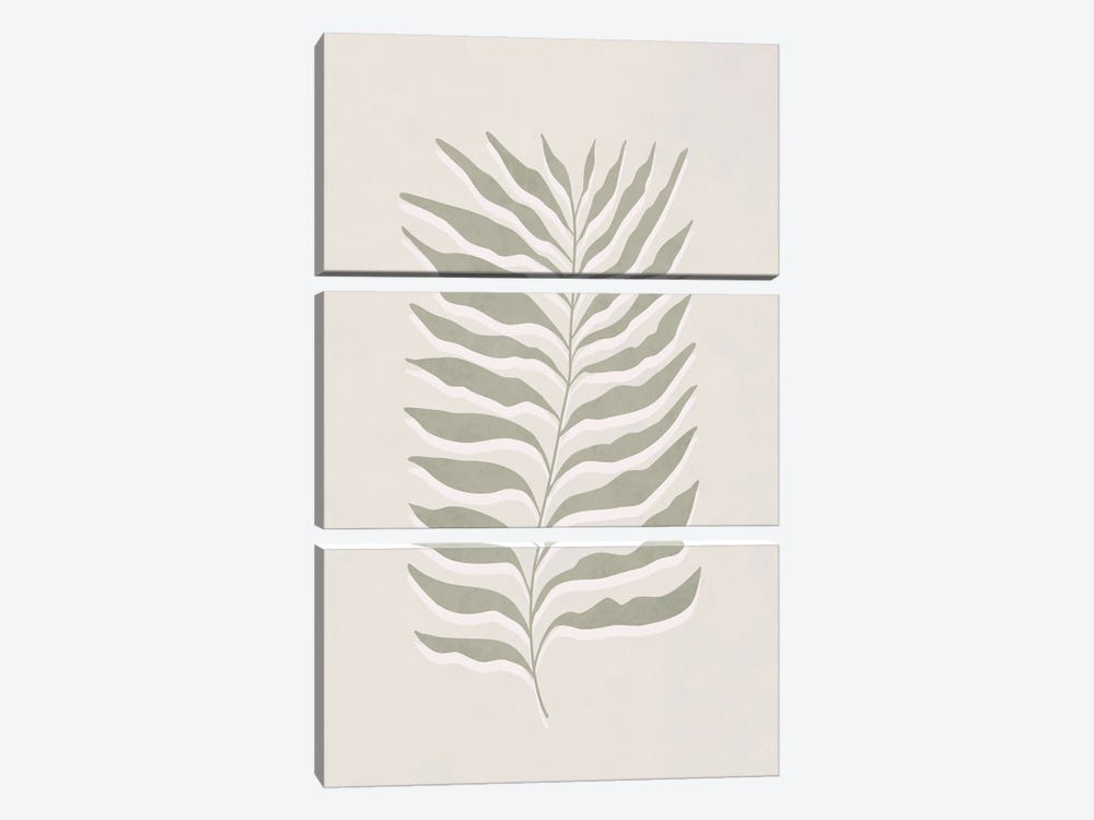 Green Abstract Leaf Art III by Sisi & Seb 3-piece Art Print