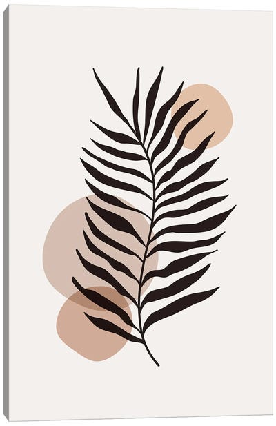 Abstract Palm Leaf Canvas Art Print - Sisi & Seb