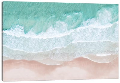 Aerial Sea View Canvas Art Print - Pastels: The New Neutrals
