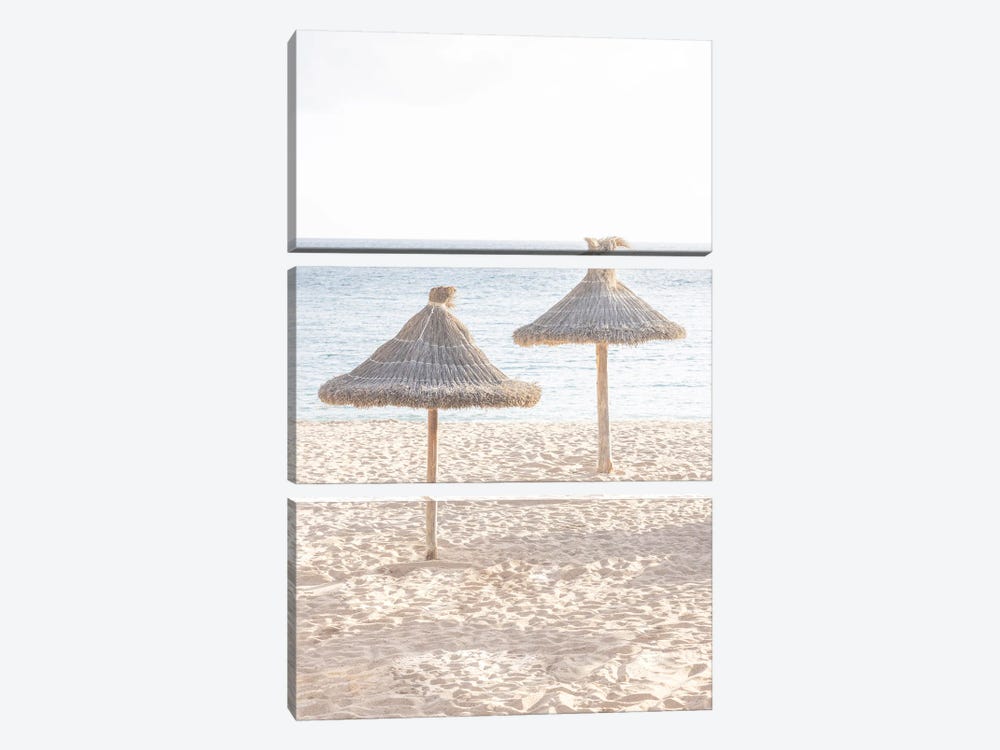Beach Umbrellas by Sisi & Seb 3-piece Art Print