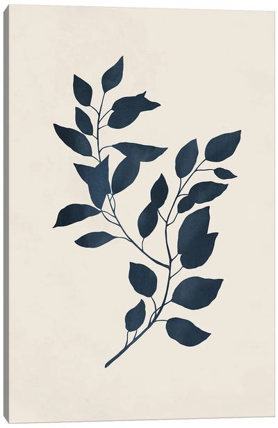 Botanic Silhouette II Canvas Art Print - Sisi & Seb