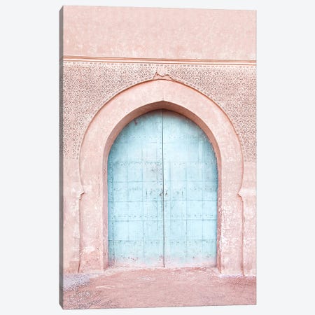 Turquoise Door Canvas Print #SSE312} by Sisi & Seb Canvas Art