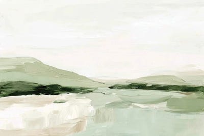 Green Hills by Sisi & Seb wood print