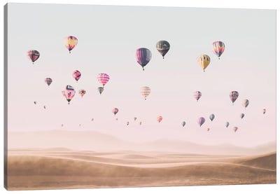 Air Balloons  Canvas Art Print - Hill & Hillside Art