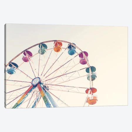 Ferris Wheel Canvas Print #SSE70} by Sisi & Seb Canvas Wall Art