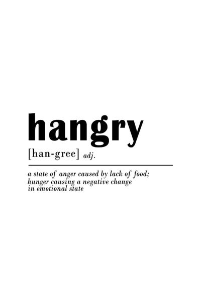 Hangry by Sisi & Seb metal wall art