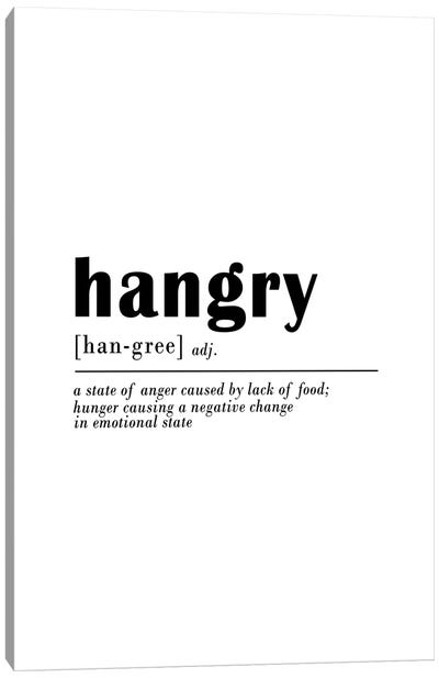 Hangry Canvas Art Print - A Word to the Wise