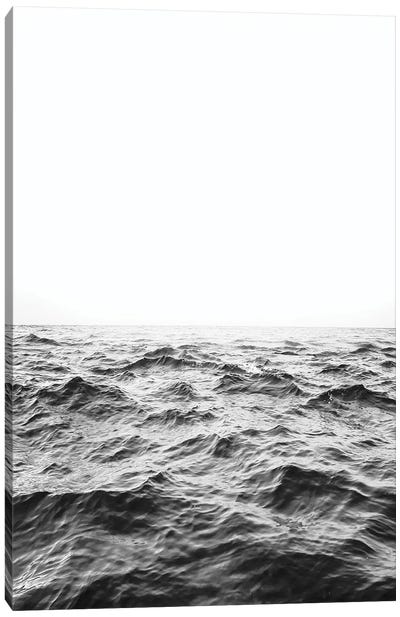 Horizon In Black & White Canvas Art Print - Sisi & Seb