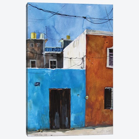 Mexican Blue Canvas Print #SSF19} by Svetlin Sofroniev Art Print