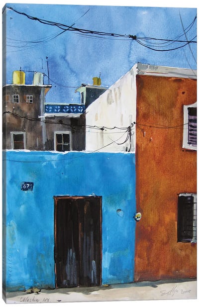 Mexican Blue Canvas Art Print - Svetlin Sofroniev