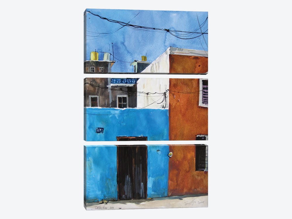 Mexican Blue by Svetlin Sofroniev 3-piece Canvas Artwork