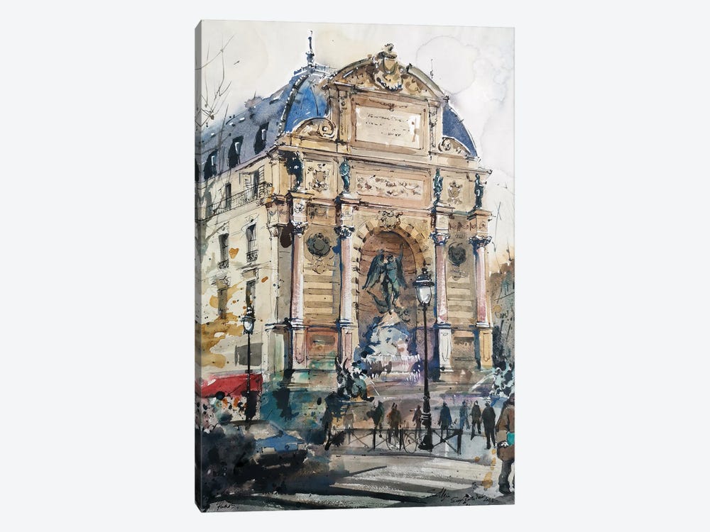 Paris by Svetlin Sofroniev 1-piece Canvas Wall Art