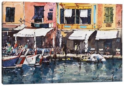 Portofino Canvas Art Print - Svetlin Sofroniev