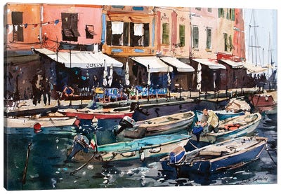 Portofino II Canvas Art Print - Svetlin Sofroniev
