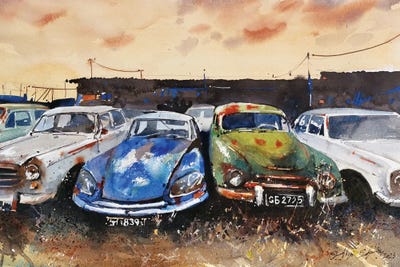 Scrap Life Garage by Svetlin Sofroniev metal wall art