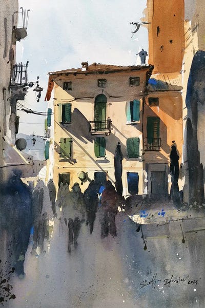 Shadows On The Wall by Svetlin Sofroniev metal wall art