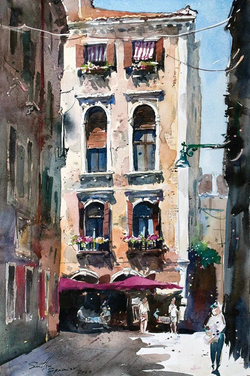 Venetian Street by Svetlin Sofroniev canvas print