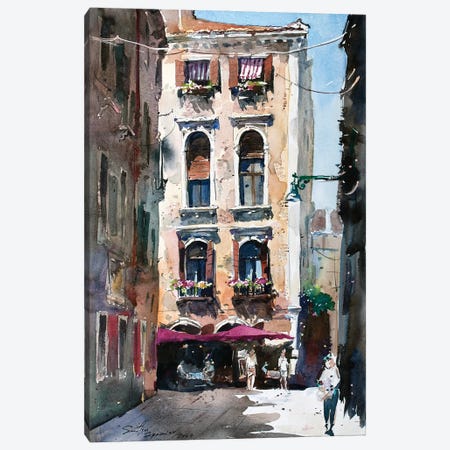 Venetian Street Canvas Print #SSF47} by Svetlin Sofroniev Canvas Print