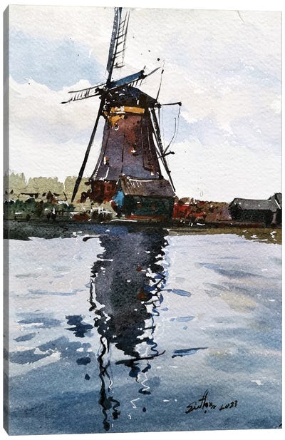 Windmill II Canvas Art Print - Svetlin Sofroniev