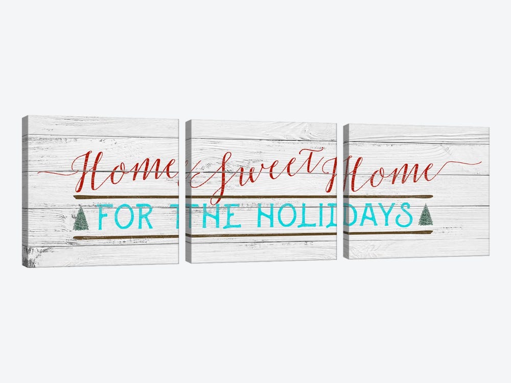 Home Sweet Home by 5by5collective 3-piece Art Print