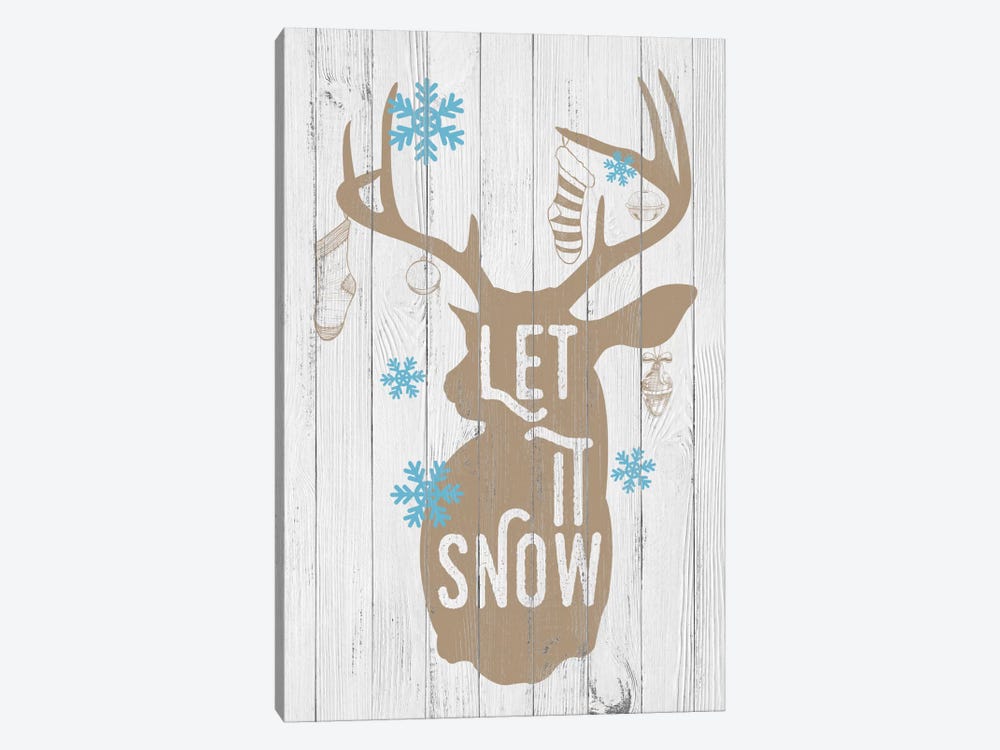 Let it Snow by 5by5collective 1-piece Canvas Wall Art