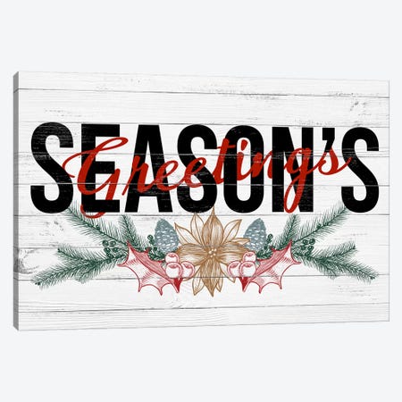 Season's Greetings Canvas Print #SSG5} by 5by5collective Art Print