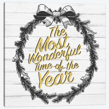 Wonderful Time Of The Year Canvas Print #SSG6} by 5by5collective Art Print