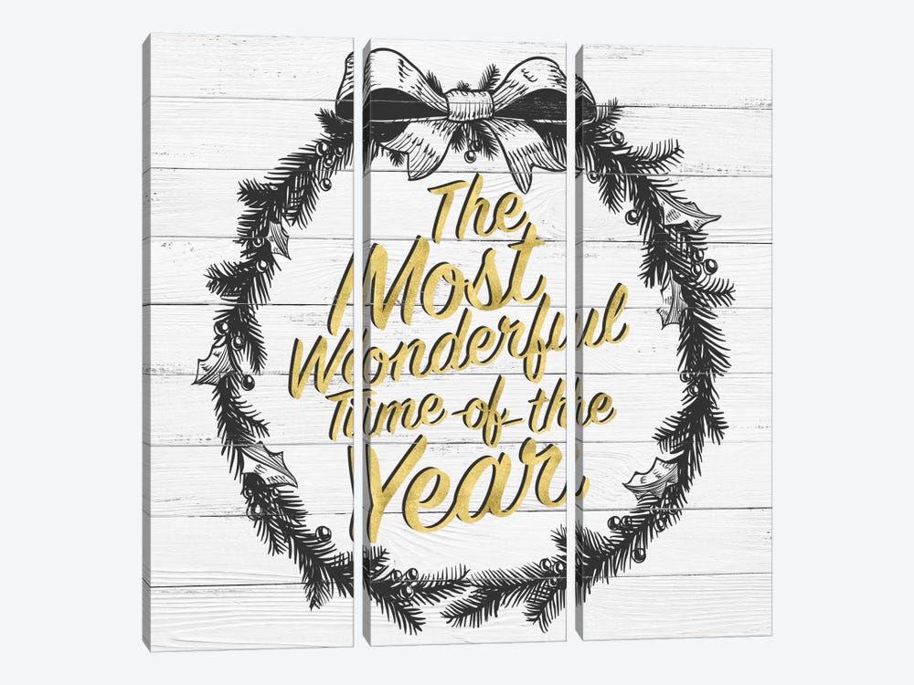 Wonderful Time Of The Year by 5by5collective 3-piece Art Print