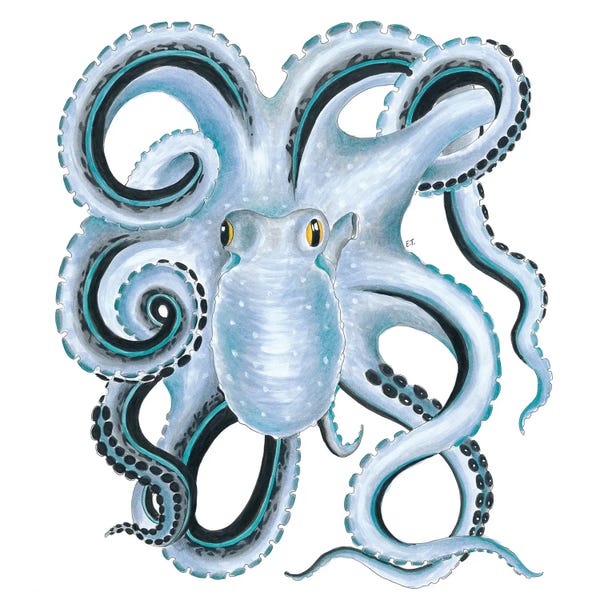 Octopi: Blue Octopus Ink by Seven Sirens Studios