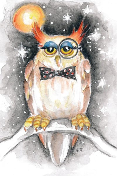 Wise The Owl Professor by Seven Sirens Studios canvas print