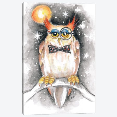 Wise The Owl Professor Canvas Print #SSI163} by Seven Sirens Studios Canvas Art Print