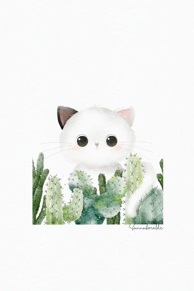 Sanna Sjöström: Cactus Cat by Sanna Sjöström