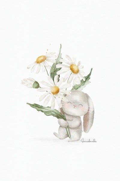 Sanna Sjöström: Dasies Bouquet Bunny by Sanna Sjöström