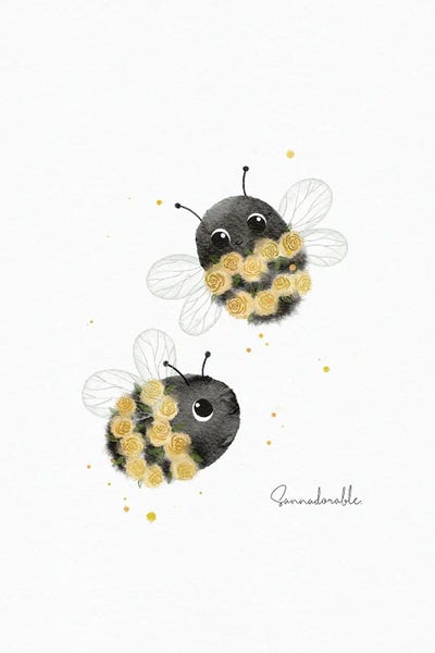Sanna Sjöström: Floral Bumblebees by Sanna Sjöström