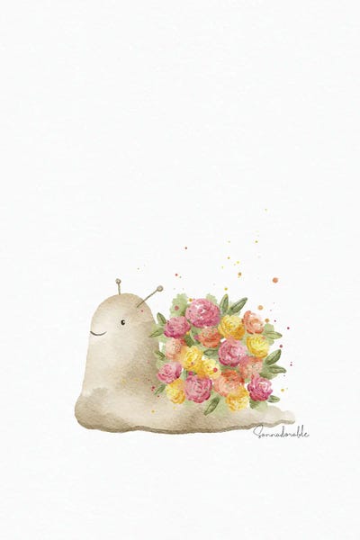 Sanna Sjöström: Floral Snail by Sanna Sjöström